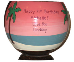 Birthday Gift Painted Coconut Cup