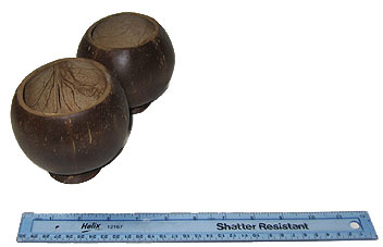 Unpainted coconut cups
