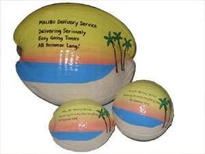 Click to enlarge - Recycled Sales Incentive Gift Hand Painted Coconut