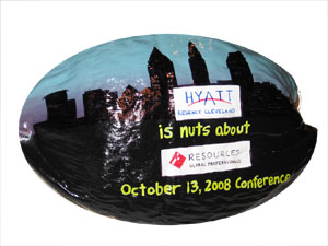 Click to enlarge - Corporate Gift Hand Painted Coconut