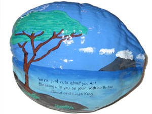 Hand Painted Coconut