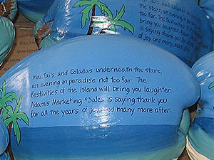 Click to enlarge - Eco-friendly Invitation Hand Painted Coconut