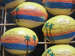 Luau Party Gift Hand Painted Coconut
