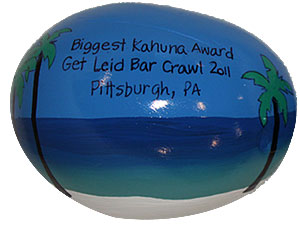 Biggest Kahuna Luau Party trophy award