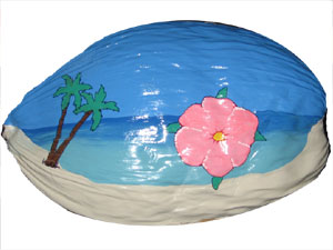  Hand Painted Coconuts are made in the USA