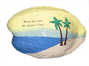  Hand Painted Coconuts are made in the USA