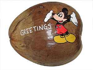  Hand Painted Coconuts are made in the USA