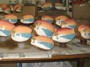  Hand Painted Coconuts are made in the USA