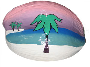  Hand Painted Coconuts are made in the USA