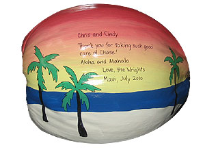  Hand Painted Coconuts are made in the USA