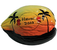 Hand Painted Coconuts are made in the USA