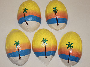 Click to enlarge - Personalized custom painted bridal favors, wedding invitations, centerpieces