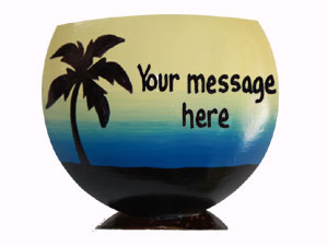 Add your message for a unique tropical theme party invitations