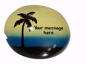 Keep your logo and brand name in front of your client with the eco-friendly corporate sales coconut gift