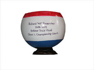 Click to enlarge - Sports Fanatic Gift Hand Painted Coconut