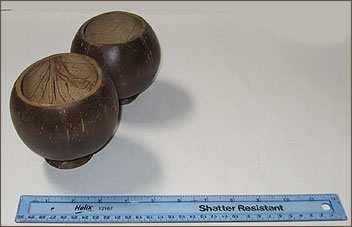 Unpainted coconut cups