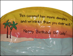 Painted Coconuts are the Perfect gift for that old friend