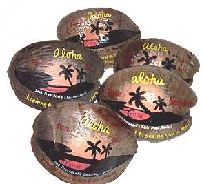 Send personalized coconuts as promotional corporate invitations