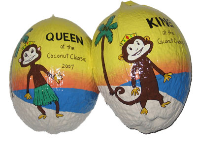Half shell coconut crafts
