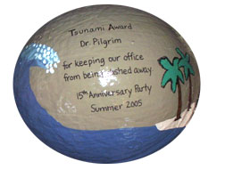 Unique personalized promotions - handpainted coconut half shells