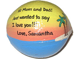 Personalized special occasion hand painted coconuts