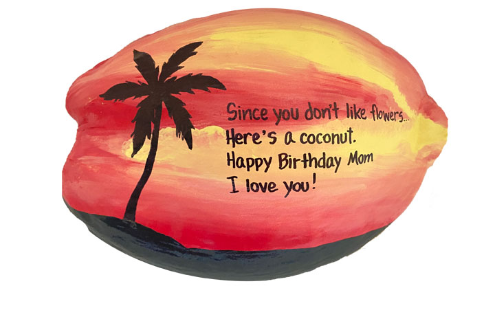 Adopt your own Hand Painted Coconut