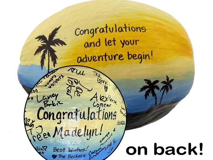 Personalized ready to sign painted coconut