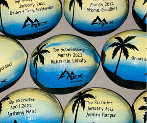 President's Club commemorative coconuts