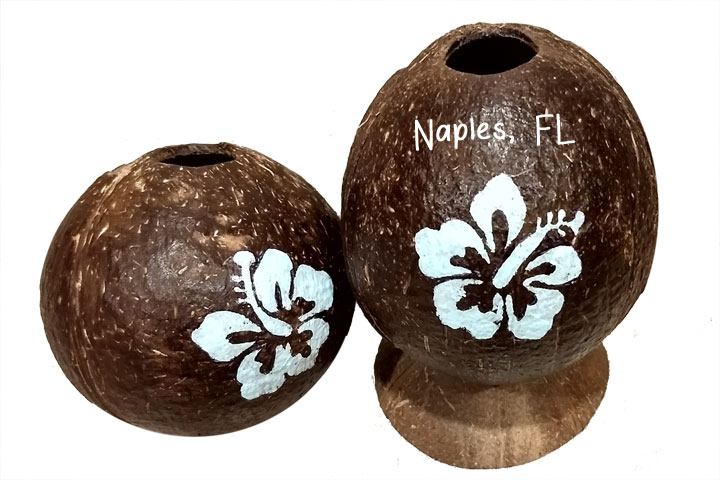Hibiscus ornament ready to personalize with your City or Saying