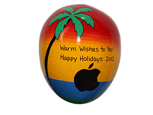 hand painted christmas and holiday ornaments with logo